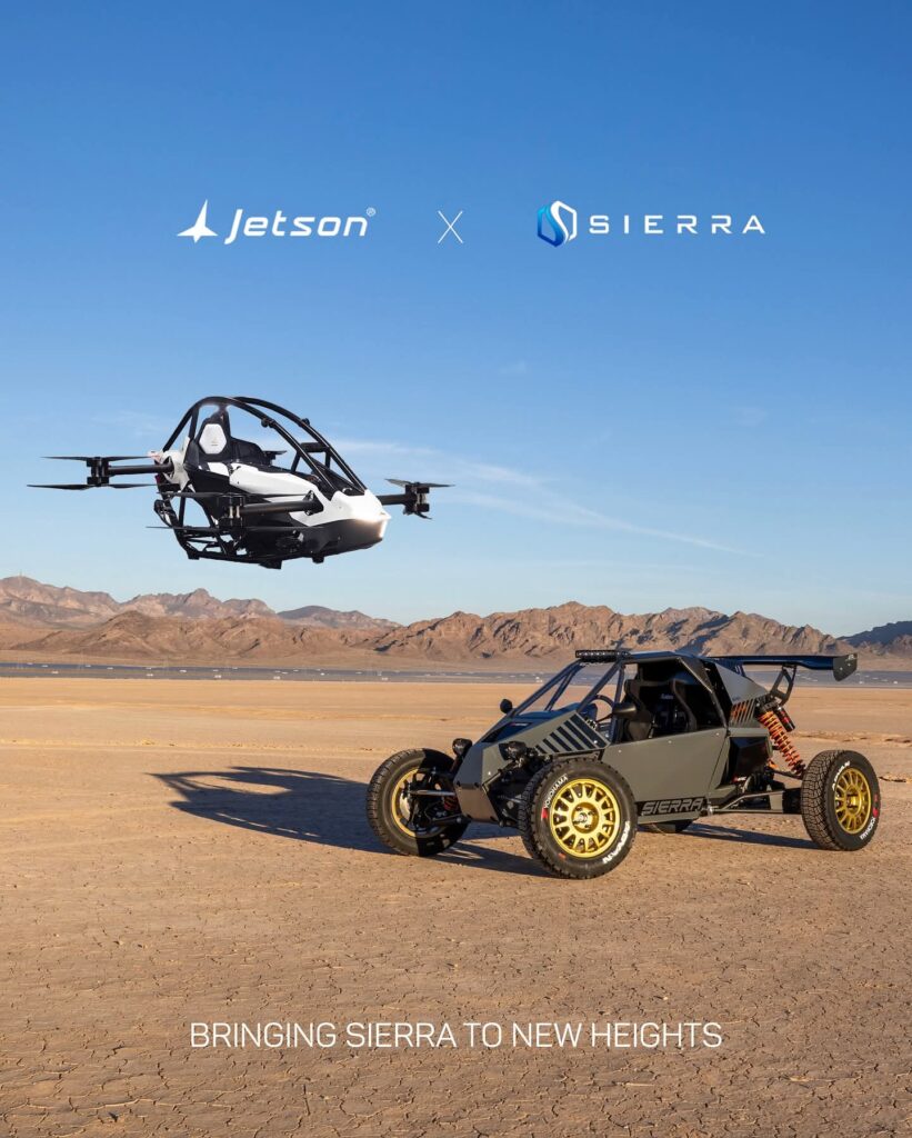 Sierra startar nytt Samarbete med Jetson Aero – Tar Offroad till Skyarna