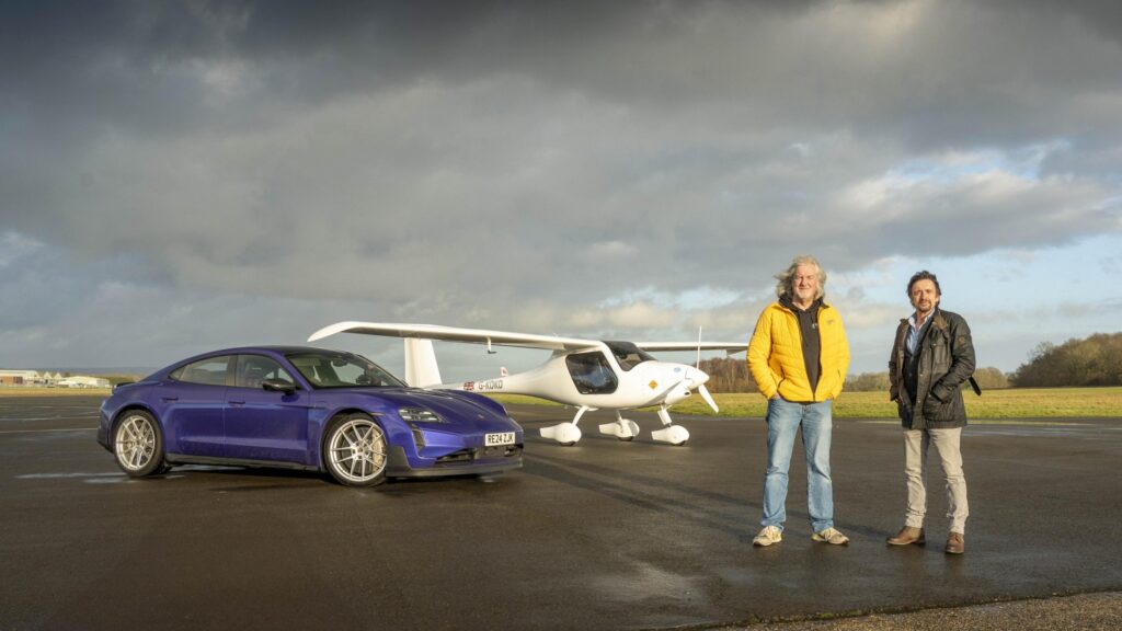 Elbil mot Elflyg – Taycan Turbo GT Duellerar mot Flygplanet Pipistrel Velis Electro i England!