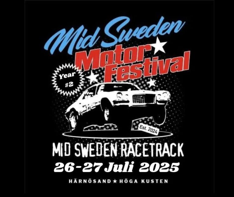 Motorfeber i Norrland – Dubbla Festivaler med Racing, Bankörning & Motorkultur vid Mittsverigebanan