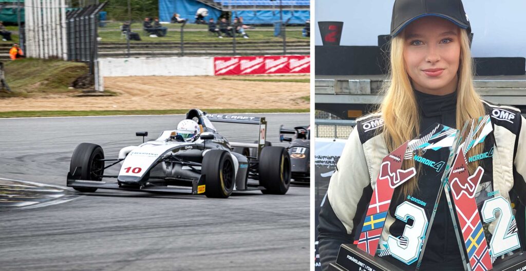 Milla Sjöstrand på pallen – stark tvåa i Nordic 4 på Jyllandsringen